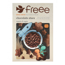 Doves Farm Freee BIO bezglutēna brokastu pārslas "Šokolādes zvaigznītes", 300g